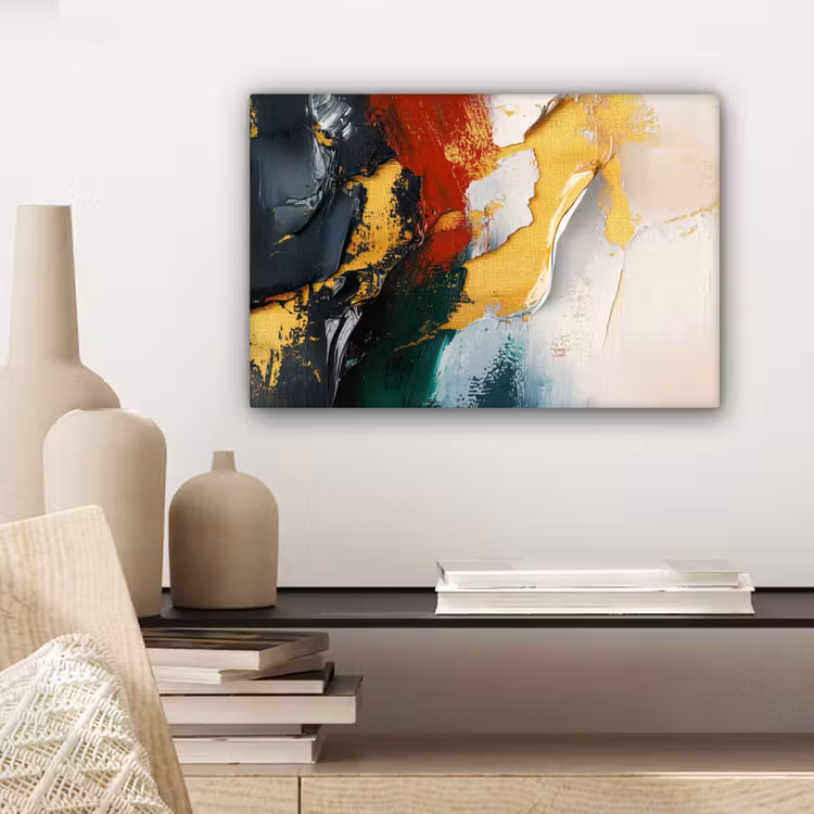 Canvas schilderij - Modern - Kerst - Abstract - Goud — 5