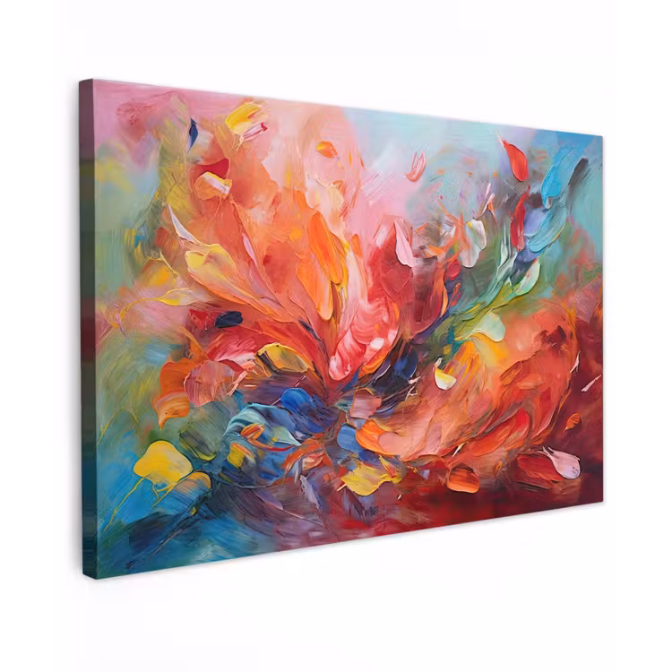 Canvas schilderij - Olieverf - Kunst - Abstract - Kleurrijk — 1