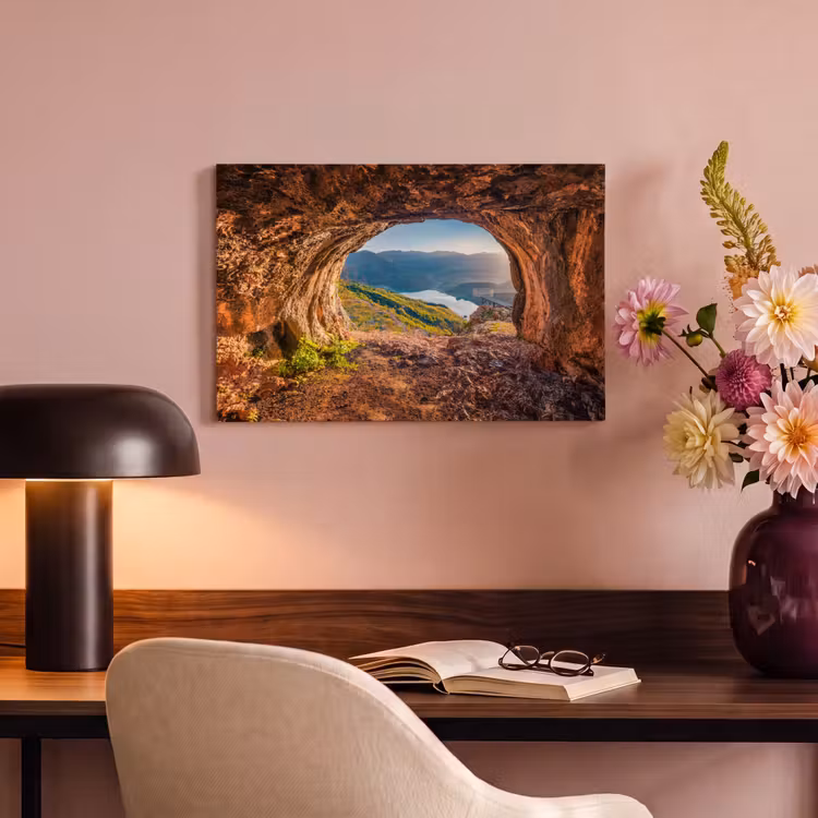 Canvas schilderij - Grot - Berg - Landschap - Natuur — 3