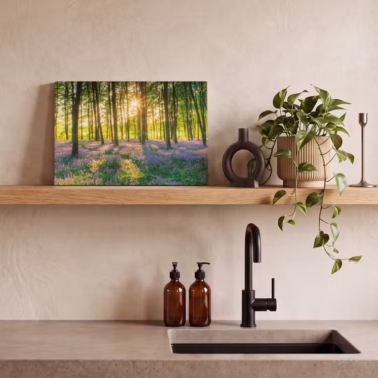 Canvas schilderij - Lente - Bos - Zon — 3
