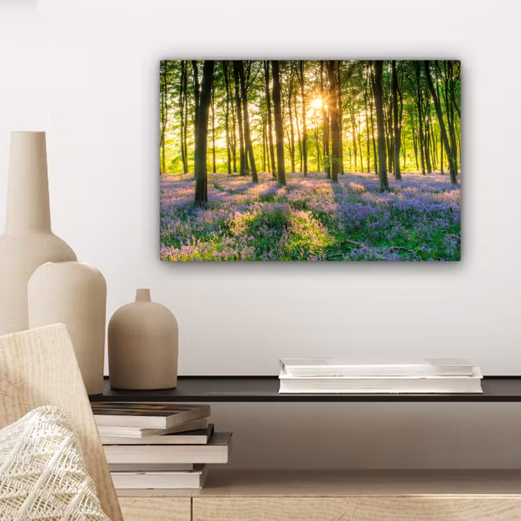 Canvas schilderij - Lente - Bos - Zon — 5