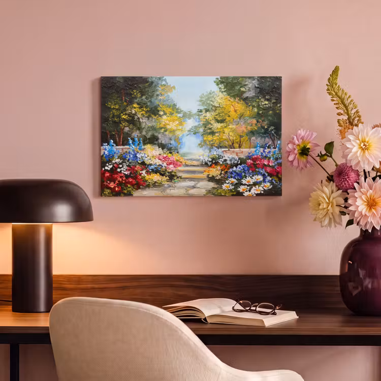 Canvas schilderij - Schilderij - Bloemen - Natuur - Olieverf — 4