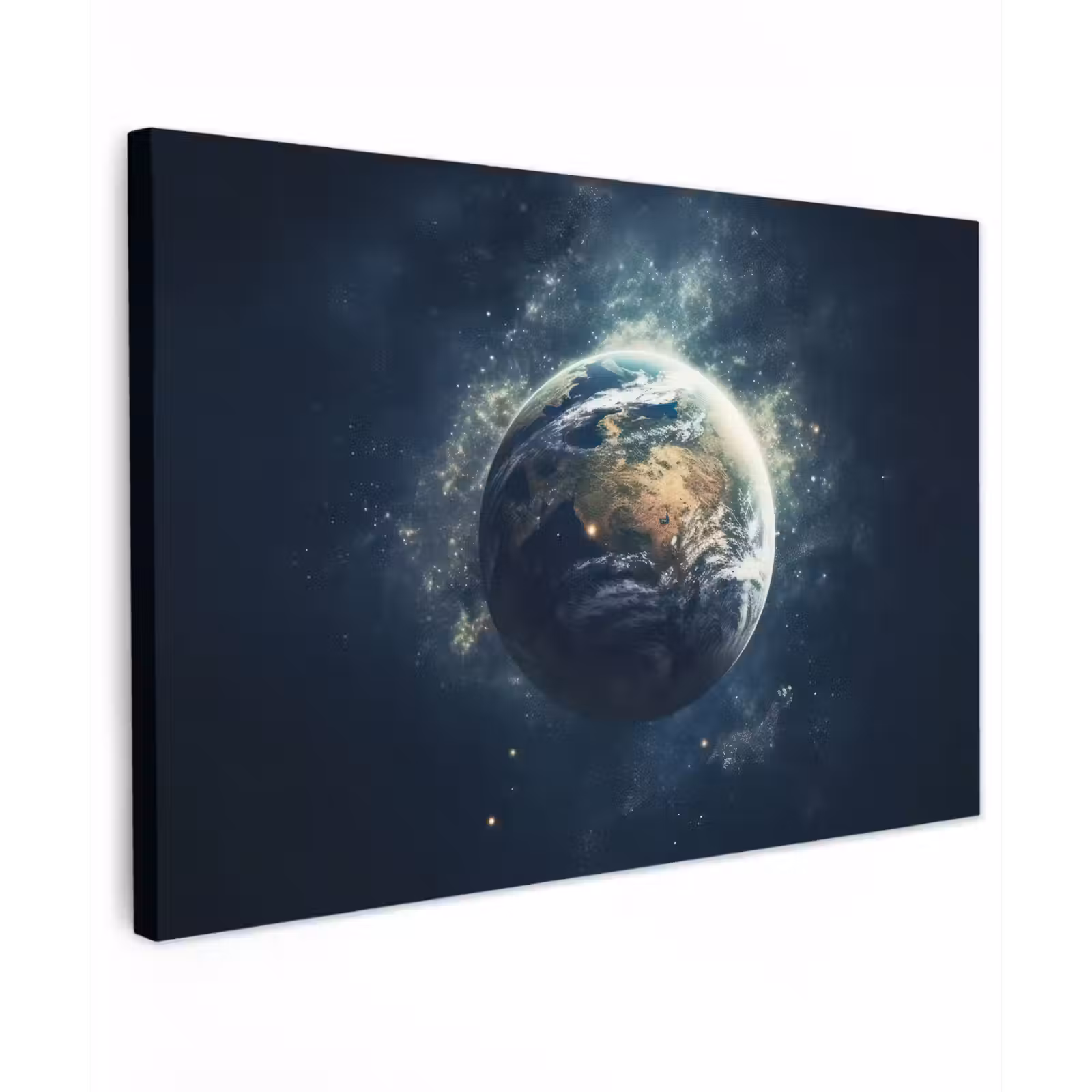 Canvas schilderij - Ruimte - Aarde - Sterren - Heelal — 1