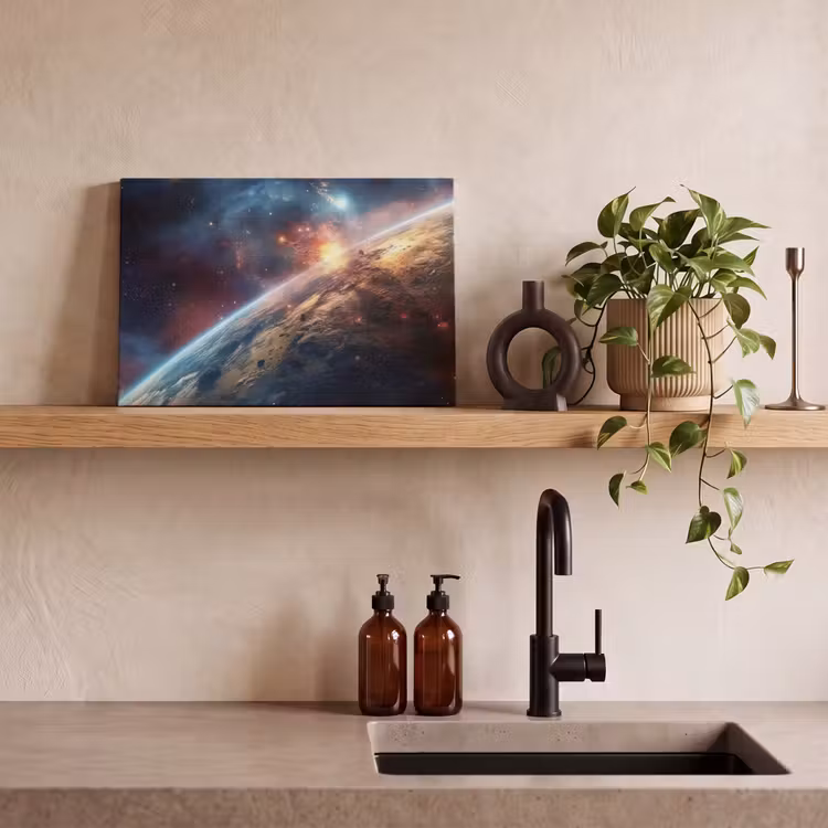 Canvas schilderij - Heelal - Sterren - Ruimte - Planeet — 3