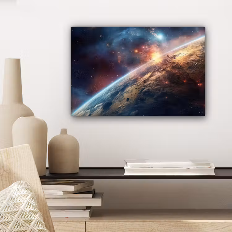 Canvas schilderij - Heelal - Sterren - Ruimte - Planeet — 5
