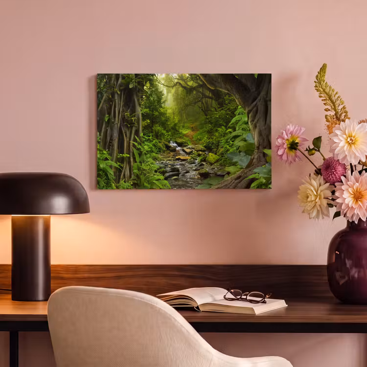Canvas schilderij - Natuur - Water - Jungle - Bos - Tropisch — 4