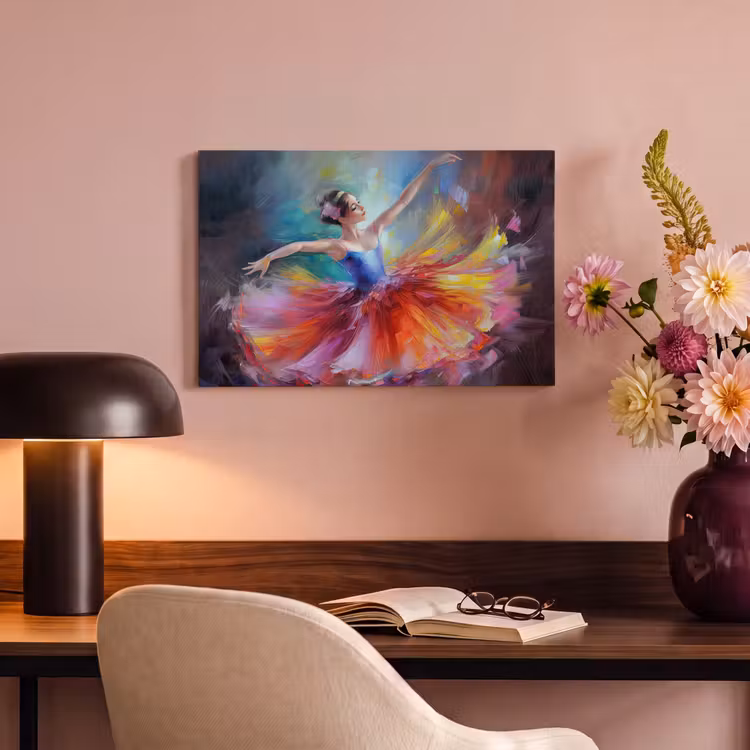 Canvas schilderij - Schilderij - Olieverf - Dans - Ballerina — 4