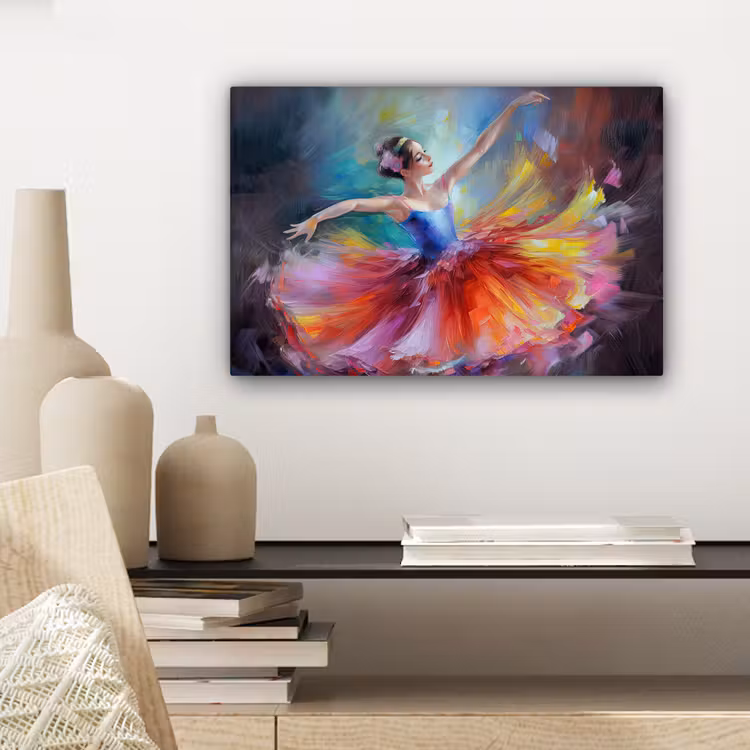 Canvas schilderij - Schilderij - Olieverf - Dans - Ballerina — 5