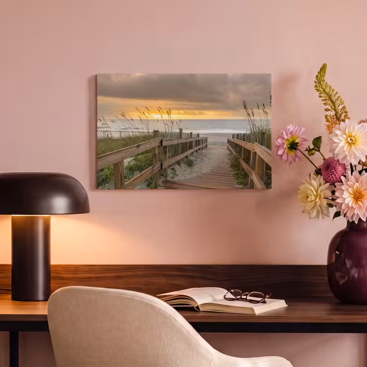 Canvas schilderij - Strand - Zee - Duin - Pad — 4