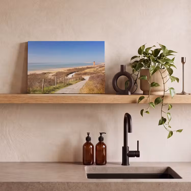 Canvas schilderij - Strand - Zee - Vuurtoren - Nederland — 3