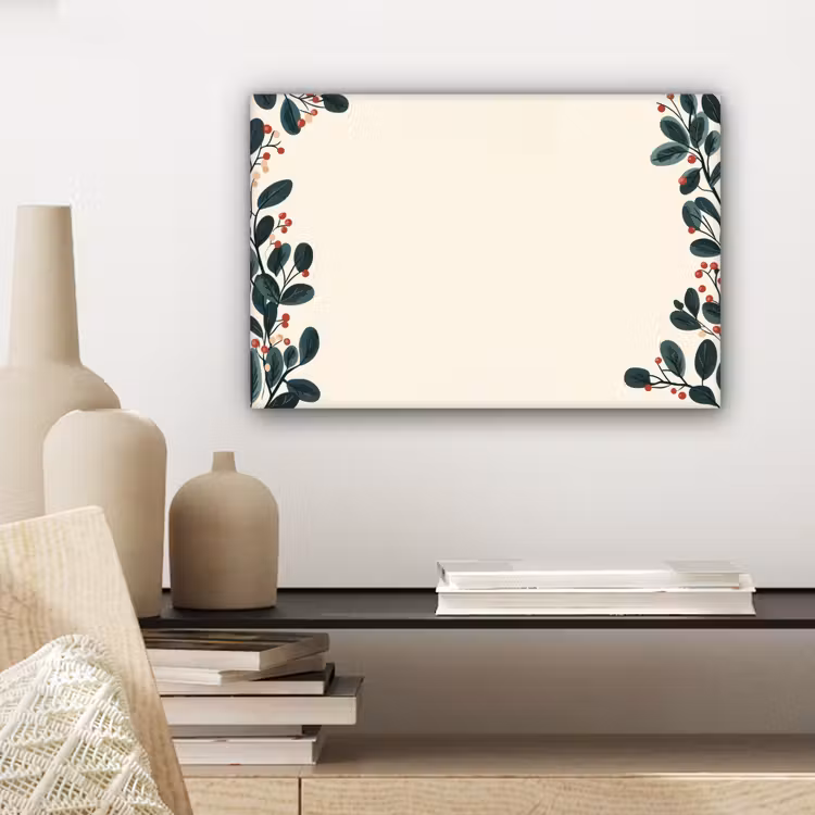 Canvas schilderij - Takken - Winter - Planten - Licht — 5