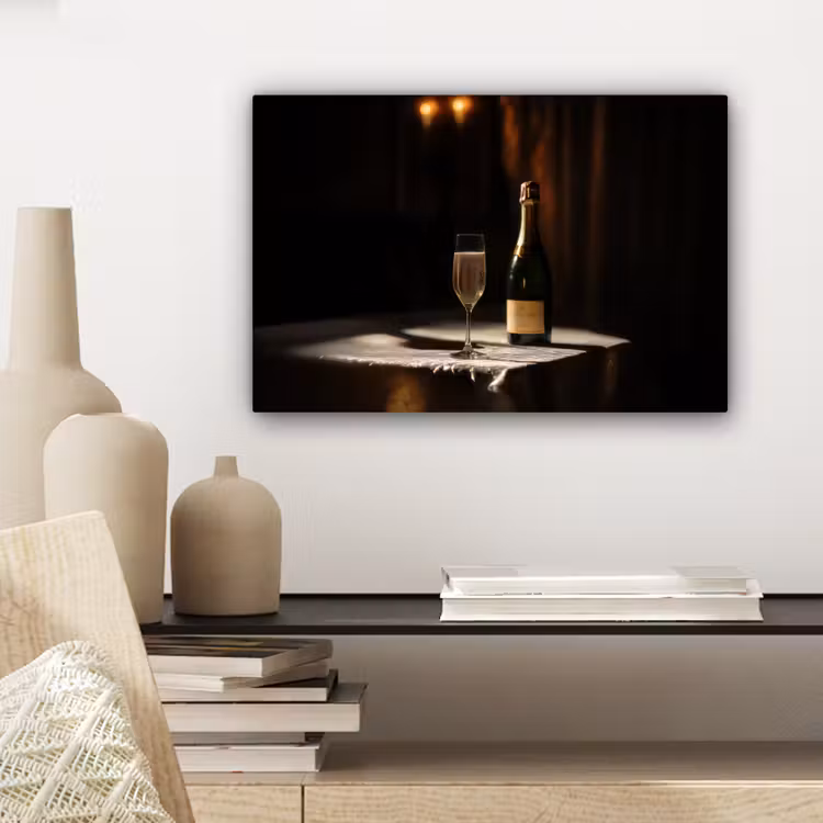 Canvas schilderij - Prosecco - Bubbels - Sfeervol - Drank — 5