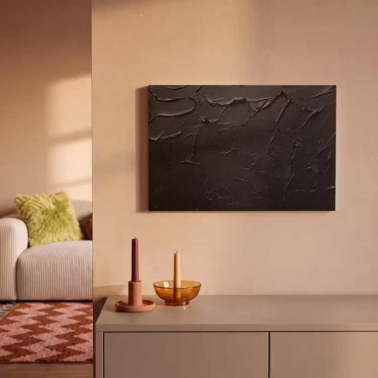 Canvas schilderij - Zwart - Verf — 2