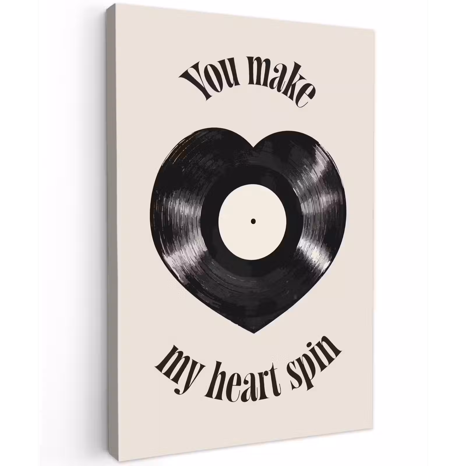 Canvas schilderij - Love - Muziek - Quote — 1