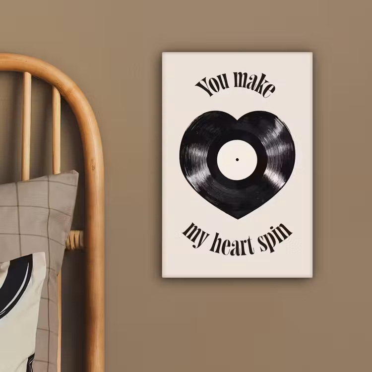 Canvas schilderij - Love - Muziek - Quote — 3