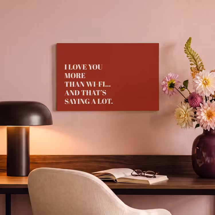 Canvas schilderij - Rood - Quote - Liefde — 3