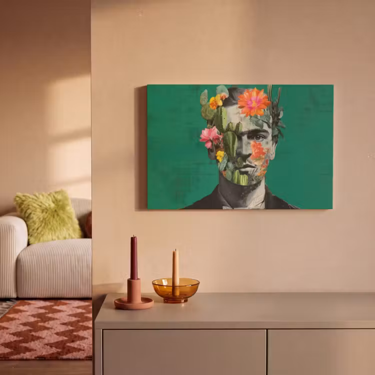 Canvas schilderij - Man - Planten - Groen — 2
