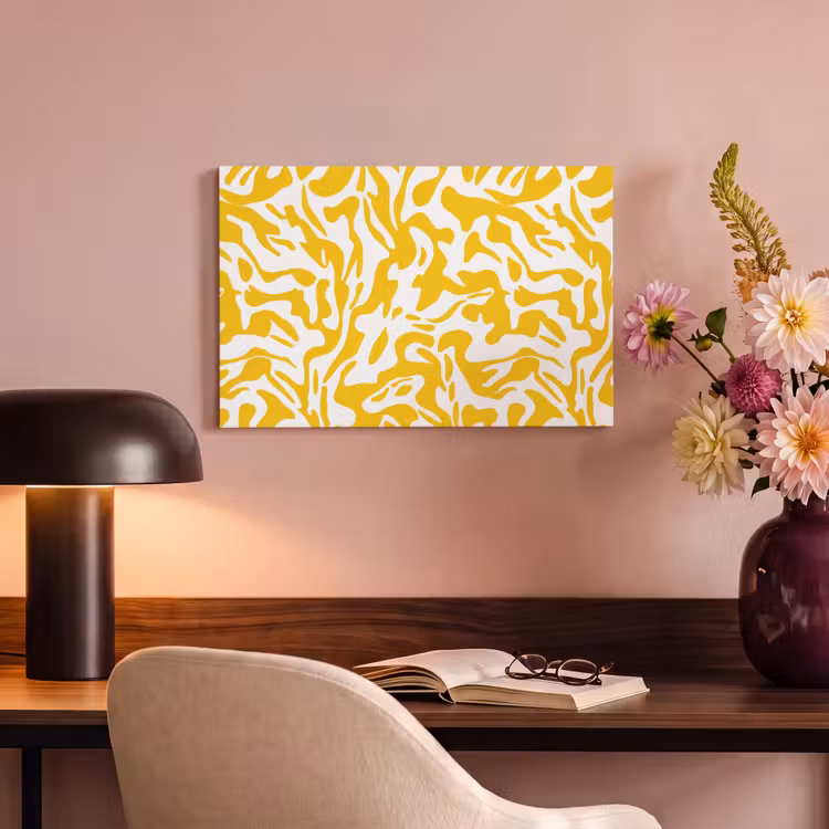 Canvas schilderij - Vormen - Wit - Abstract — 4
