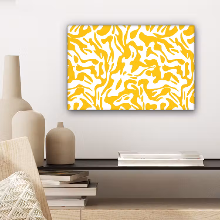Canvas schilderij - Vormen - Wit - Abstract — 5