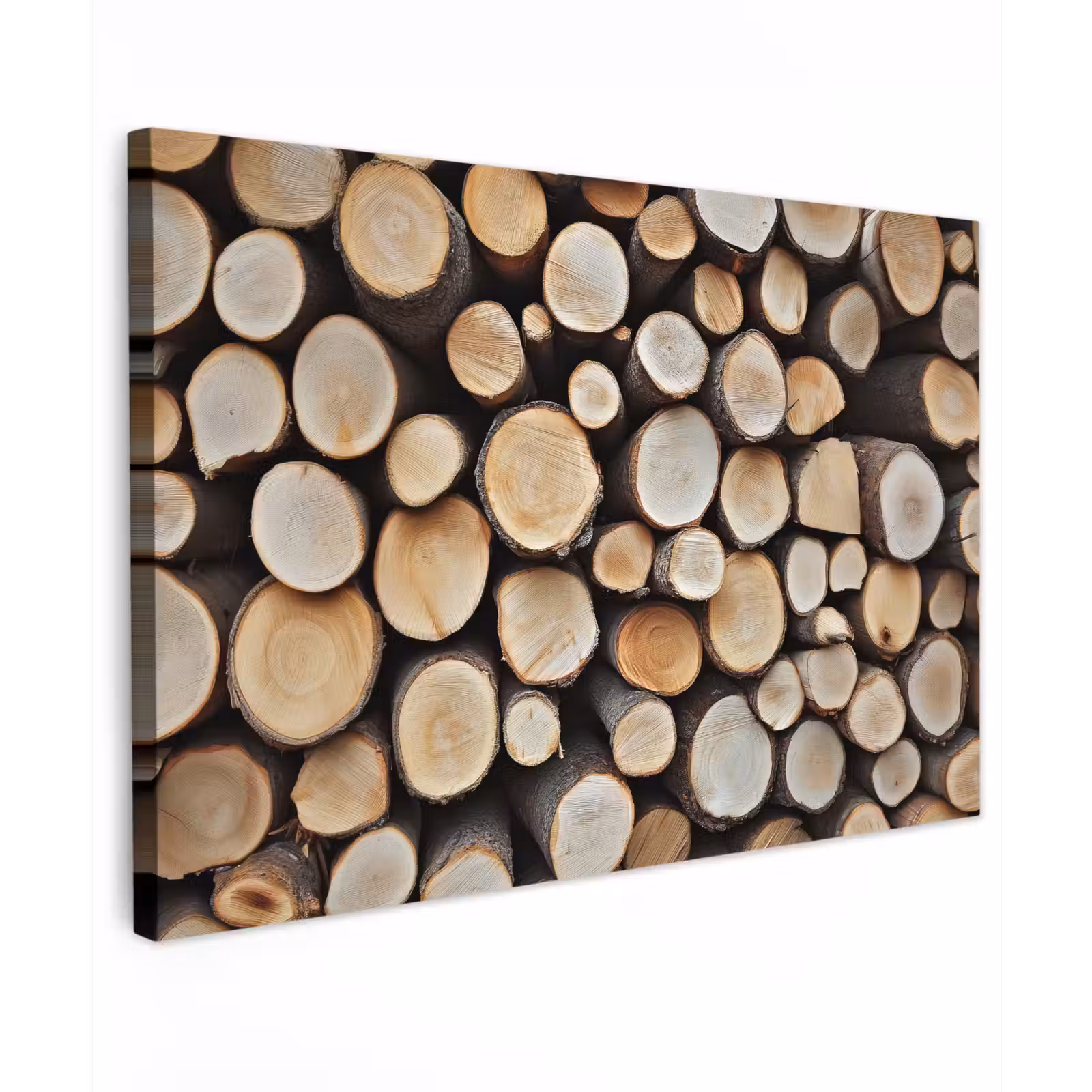 Canvas schilderij - Hout - Boomstammen - Textuur — 1