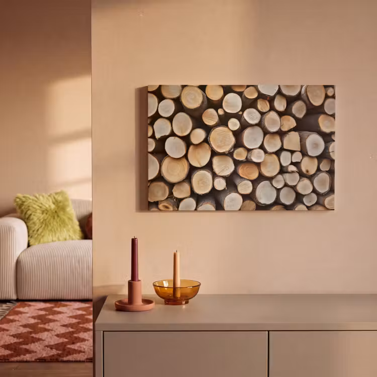 Canvas schilderij - Hout - Boomstammen - Textuur — 2