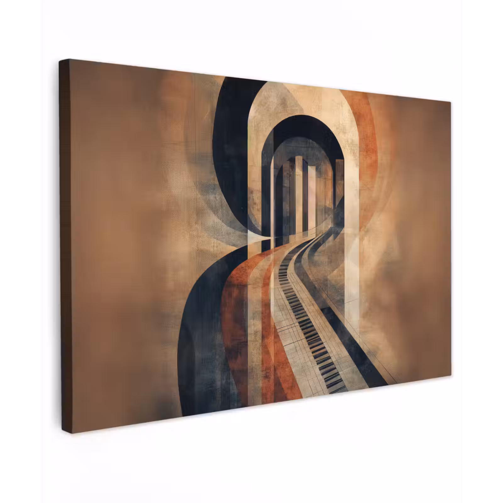 Canvas schilderij - Piano - Toetsen - Abstract — 1