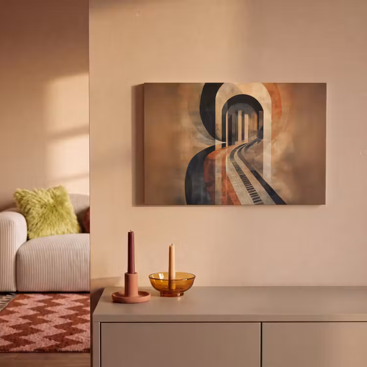 Canvas schilderij - Piano - Toetsen - Abstract — 2