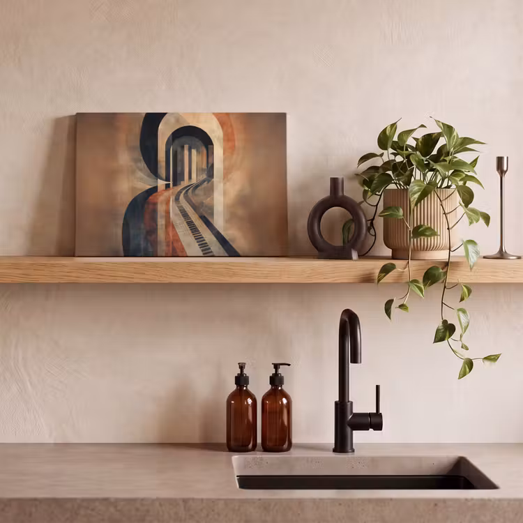 Canvas schilderij - Piano - Toetsen - Abstract — 3