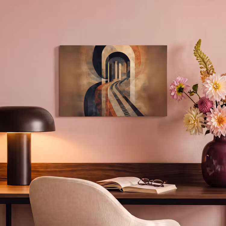 Canvas schilderij - Piano - Toetsen - Abstract — 4