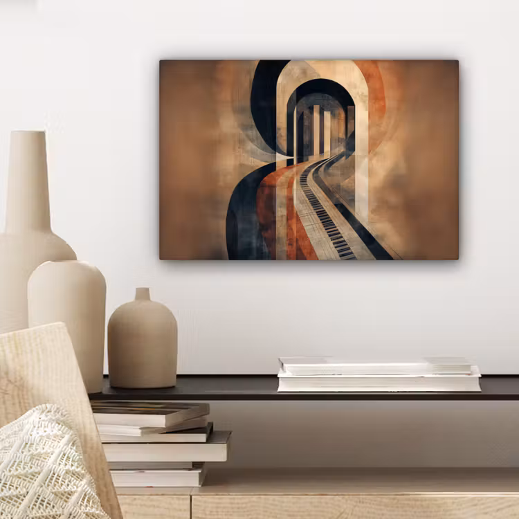 Canvas schilderij - Piano - Toetsen - Abstract — 5