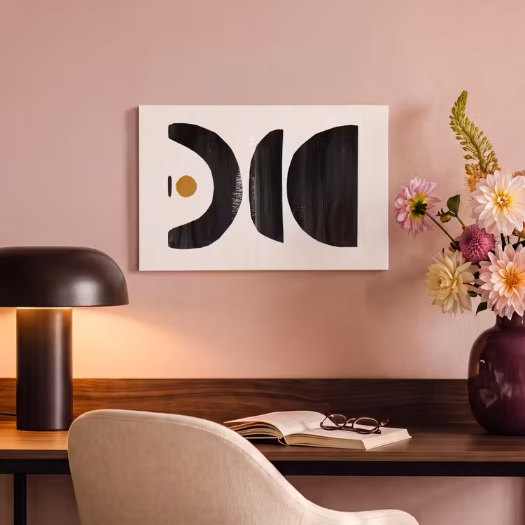 Canvas schilderij - Modern - Abstracte kunst - Zwart - Beige — 4
