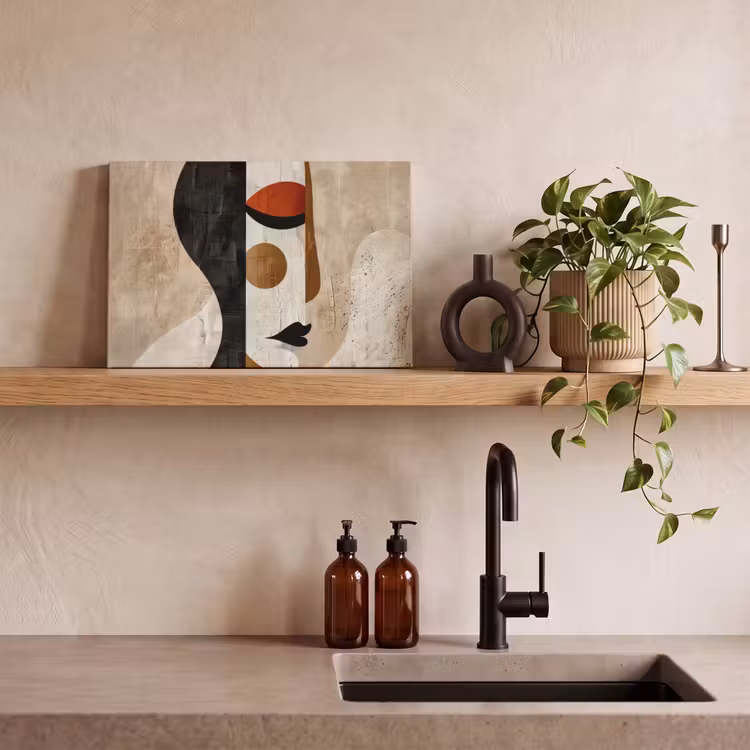 Canvas schilderij - Moderne kunst - Vrouw - Wit - Abstract — 3