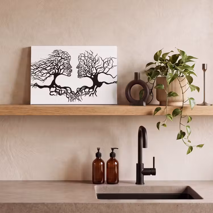 Canvas schilderij - Mensen - Bomen - Abstract - Modern - Kunst — 3
