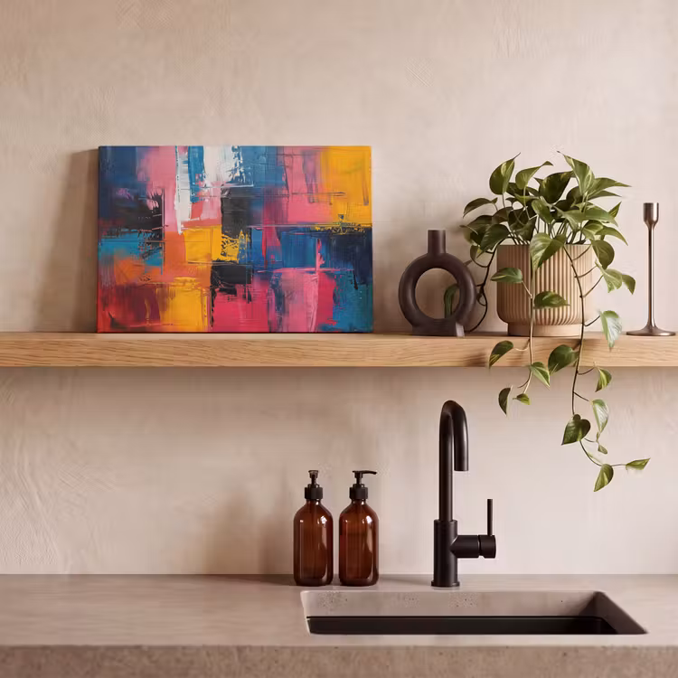Canvas schilderij - Verflook - Kunst - Modern - Abstract — 3