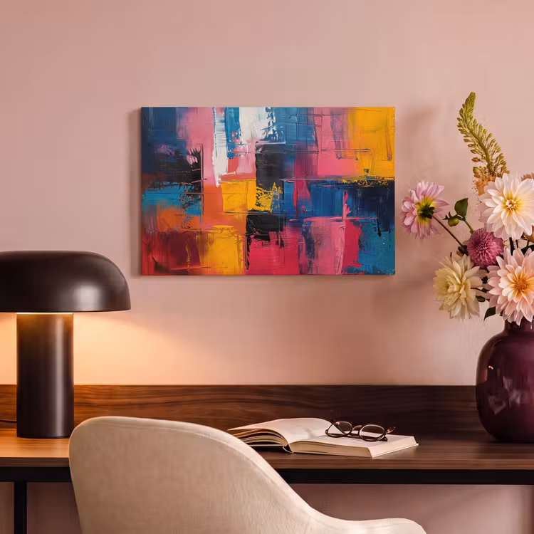 Canvas schilderij - Verflook - Kunst - Modern - Abstract — 4