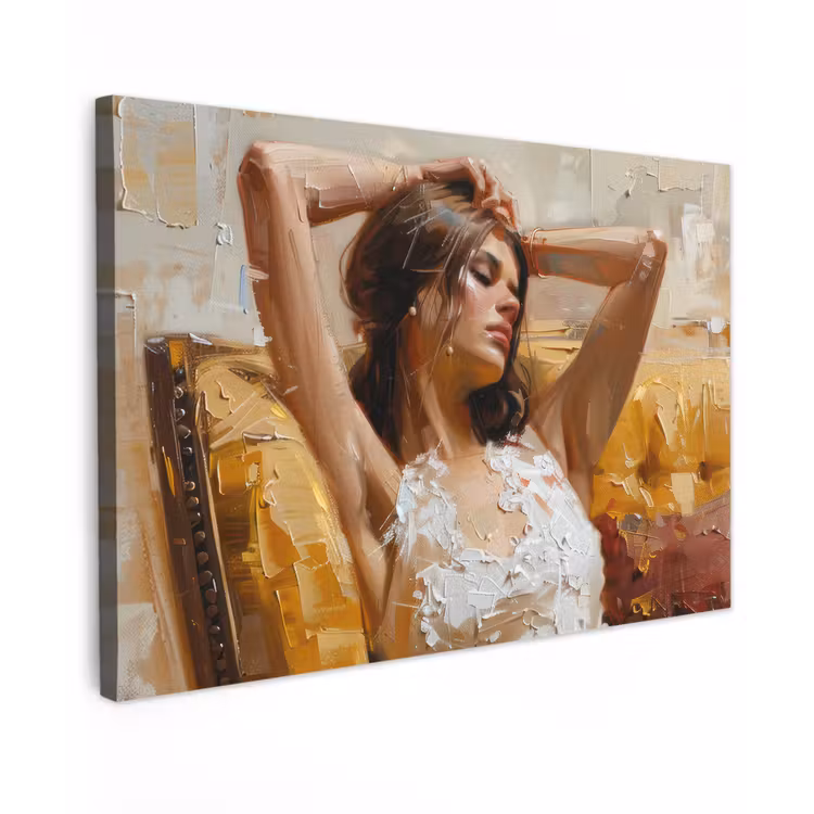 Canvas schilderij - Vrouw - Kunst - Abstract - Modern — 1