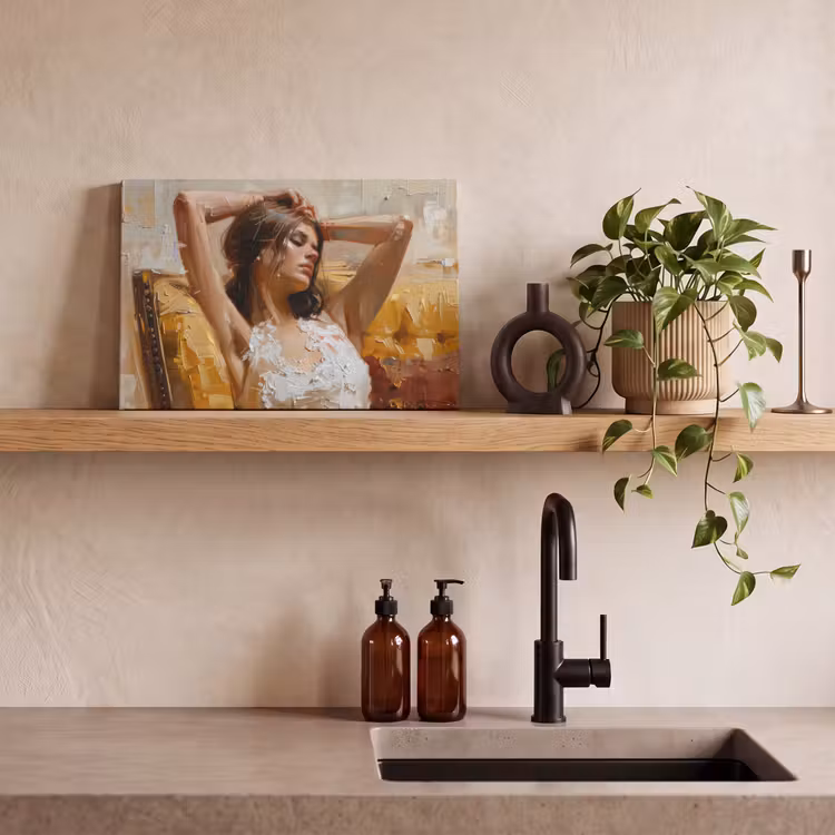 Canvas schilderij - Vrouw - Kunst - Abstract - Modern — 3
