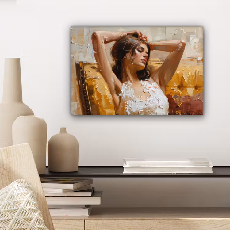 Canvas schilderij - Vrouw - Kunst - Abstract - Modern — 5
