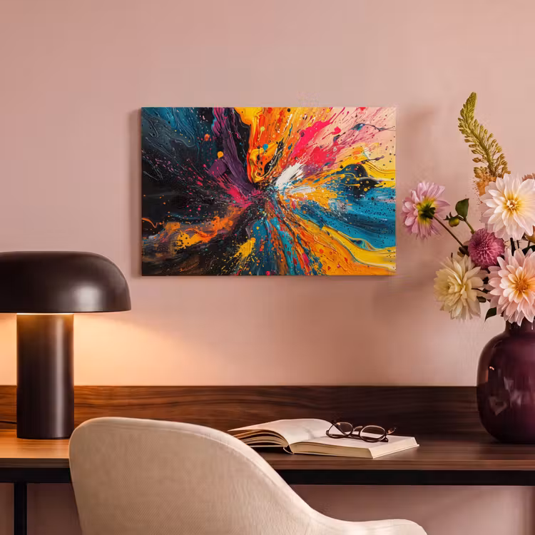 Canvas schilderij - Kleuren - Verf - Patroon — 4