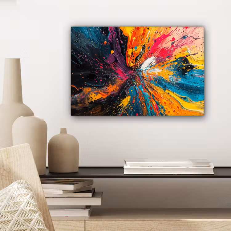 Canvas schilderij - Kleuren - Verf - Patroon — 5