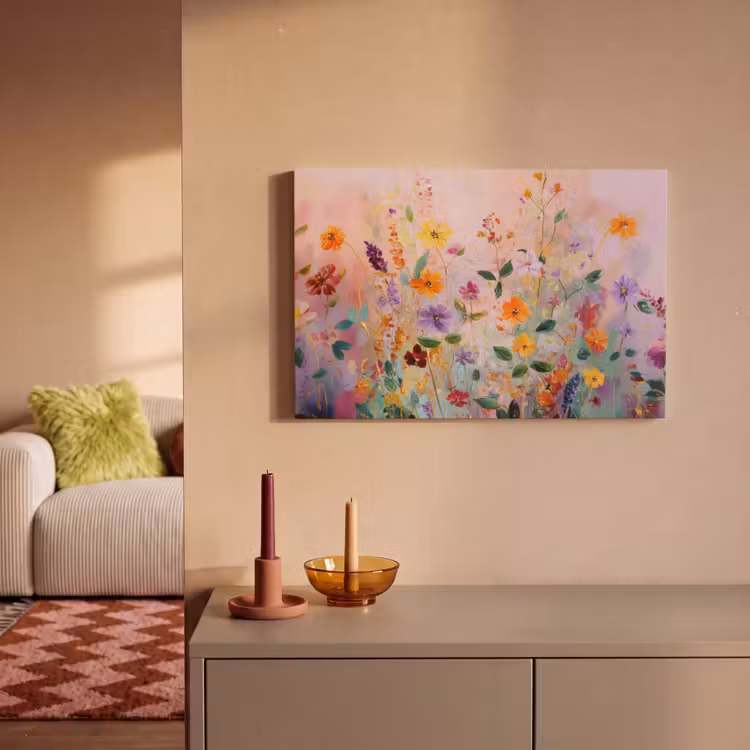 Canvas schilderij - Schilderij - Bloemen - Abstract - Kleurrijk — 2