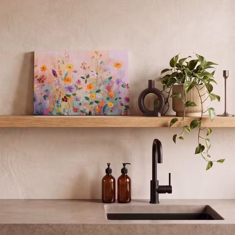 Canvas schilderij - Schilderij - Bloemen - Abstract - Kleurrijk — 3