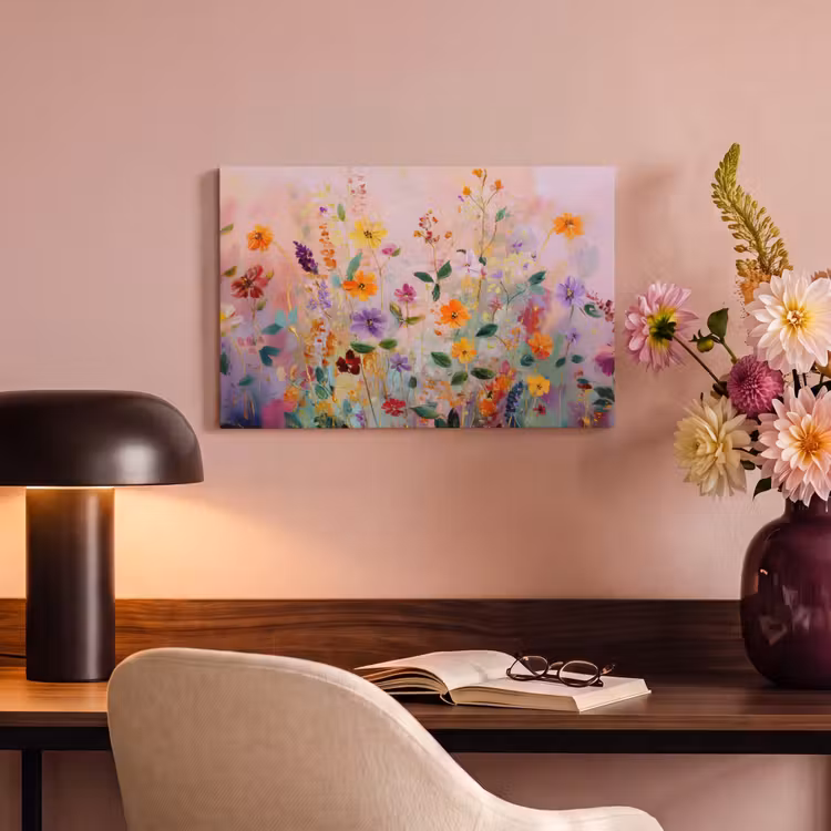 Canvas schilderij - Schilderij - Bloemen - Abstract - Kleurrijk — 4