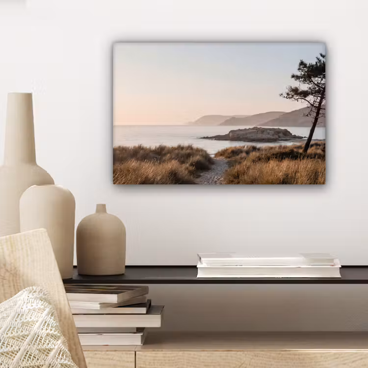 Canvas schilderij - Landschap - Kust - Duinen — 5