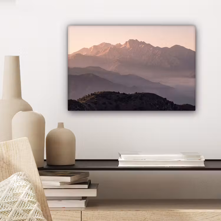 Canvas schilderij - Panorama - Landschap - Bergen — 5