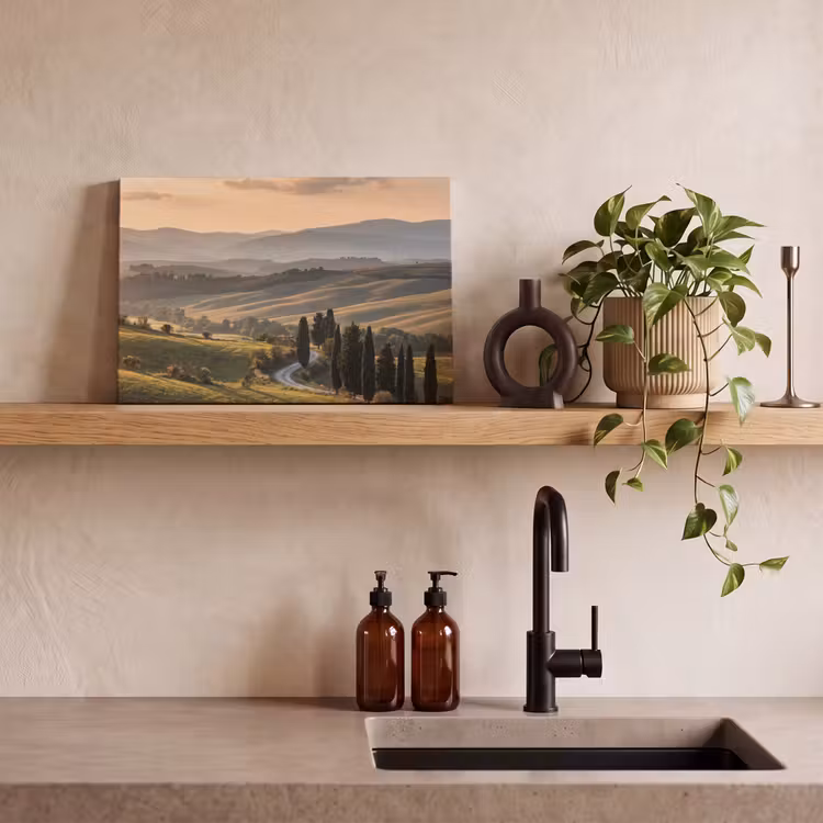 Canvas schilderij - Toscaans - Landschap - Heuvels — 3