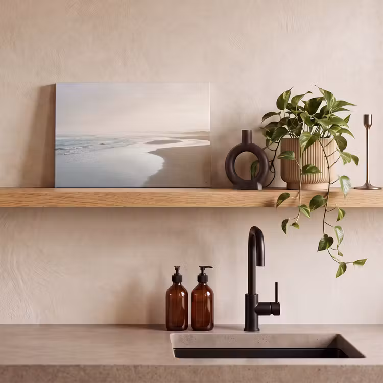 Canvas schilderij - Kustlijn - Strand - Oceaan — 3