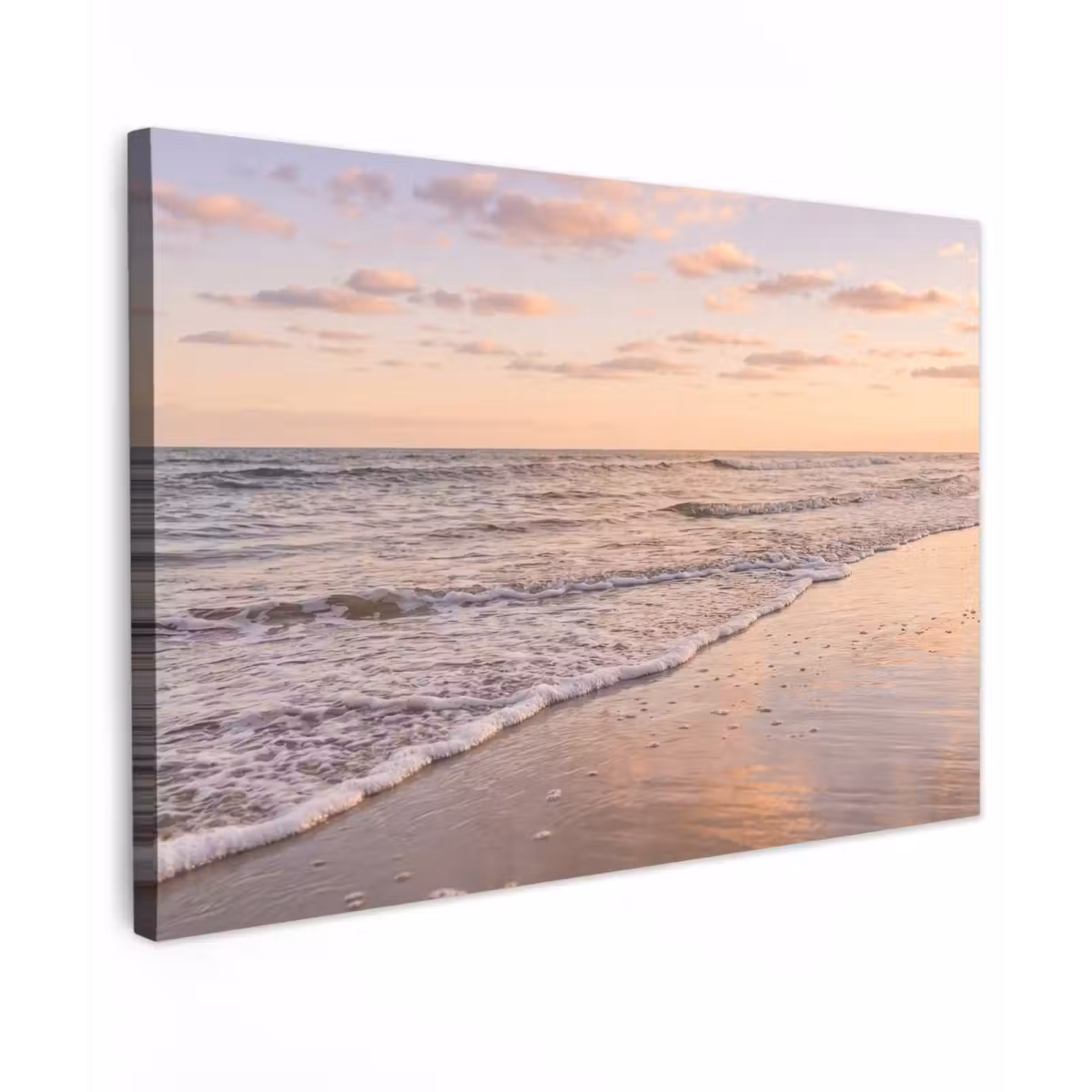 Canvas schilderij - Strand - Branding - Wolken — 1