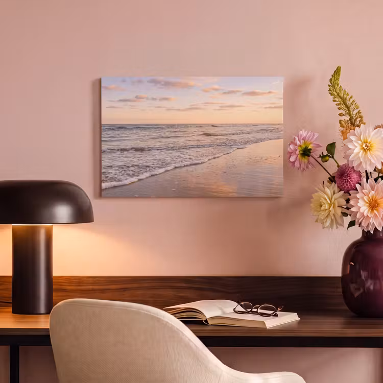 Canvas schilderij - Strand - Branding - Wolken — 4