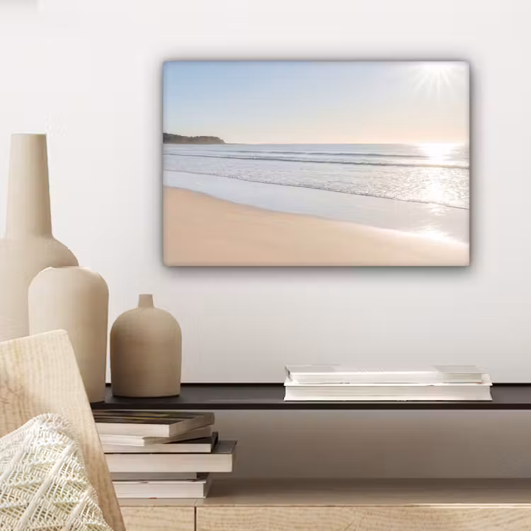 Canvas schilderij - Zee - Zon - Zand — 5